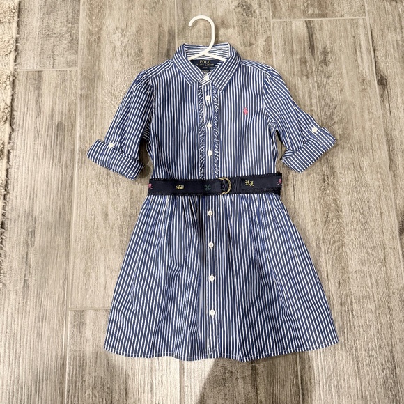 Girls Ralph Lauren Shirt Dress - Size 4 - Picture 3 of 4
